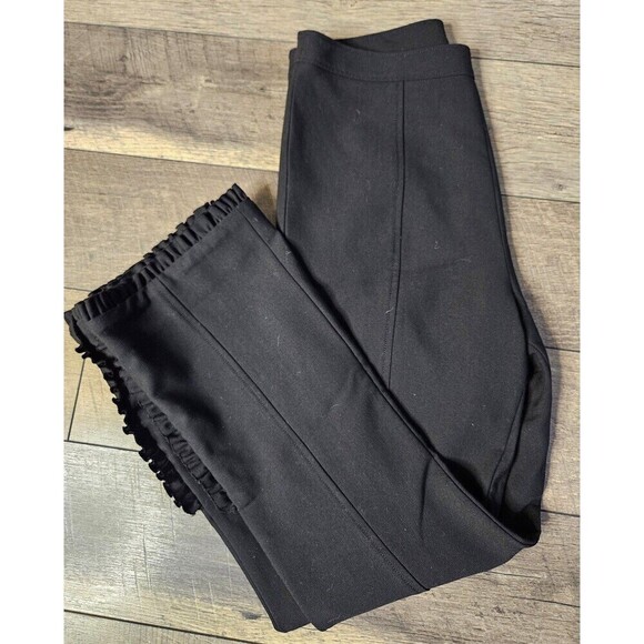 Clinq a Sept Onyx Ruffle Crop Pants Size 2 - Picture 5 of 11